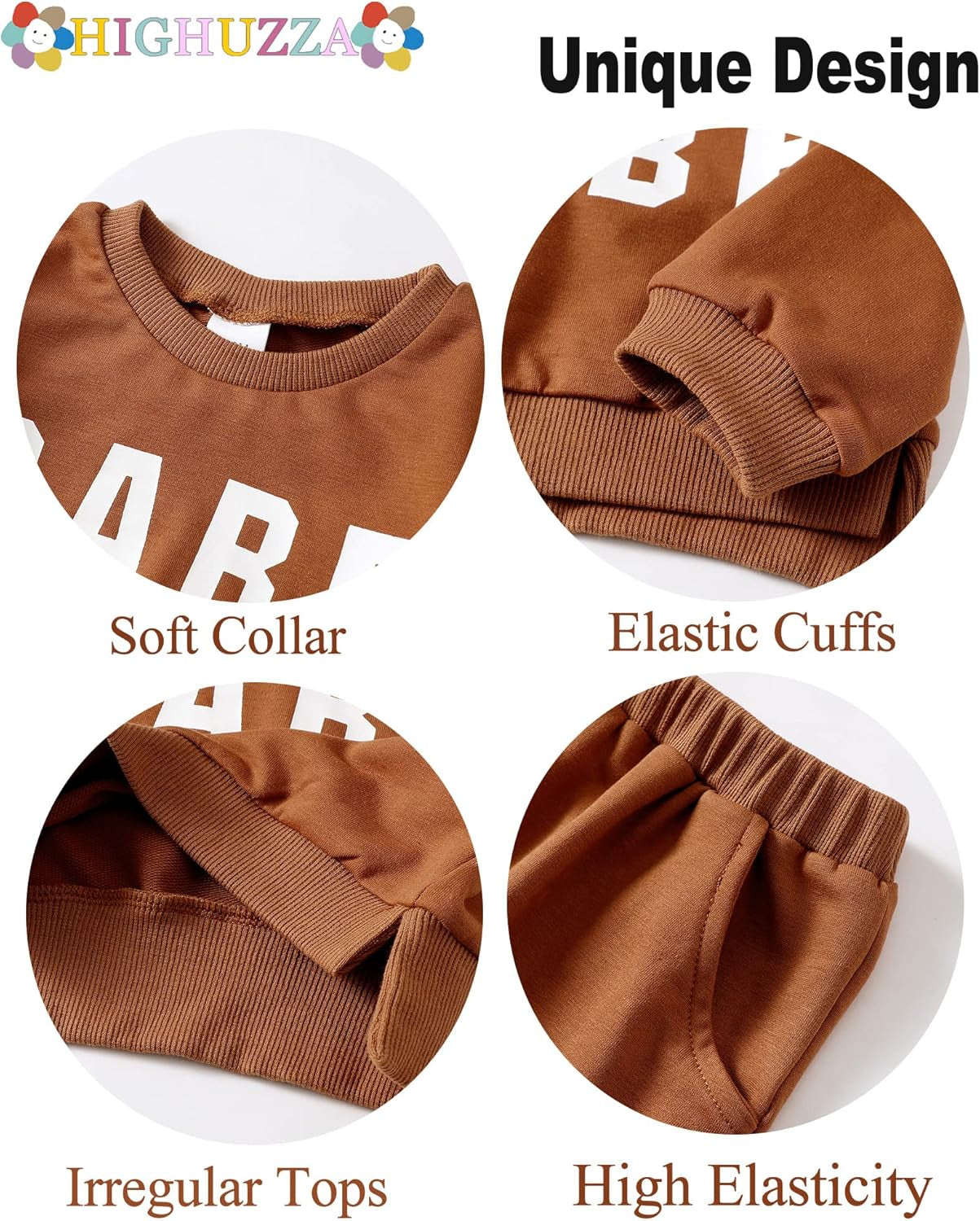 Baby Girl Clothes Newborn Infant Outfits Toddler Pullover Sweatshirt Winter Fall Ruffle Sleeve Tops Pants Set