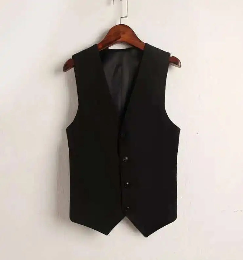 #0710 Summer V-Neck Vest Women Thin Loose Waistcoat Single Breasted Sleeveless Blazer Female Slim Short Vest Femme Slim Buttons