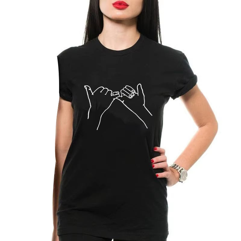 2024 Couples T-Shirt for Women Men Summer Clothing Short Sleeve Tops Tees Funny Print Matching Lover Outfits Casual O-Neck
