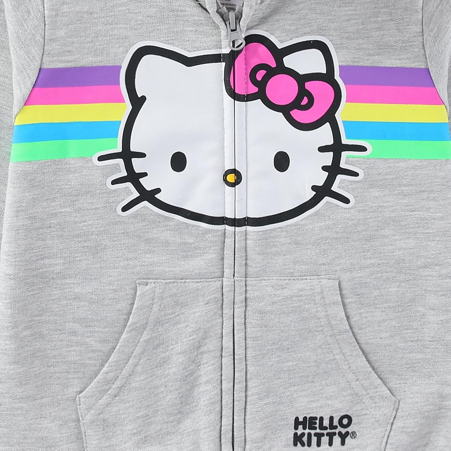 Girls Zip up Hoodie and Jogger Pants Set for Infant, Toddler, Little and Big Kids – Grey/Pink