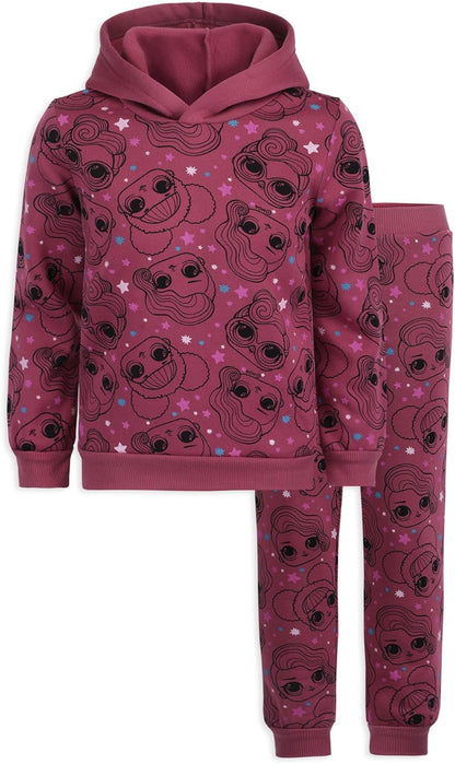 Rocker and Queen Bee Girls Pullover Hoodie and Jogger Set for Little and Big Kids MGA Entertainment – Mauve