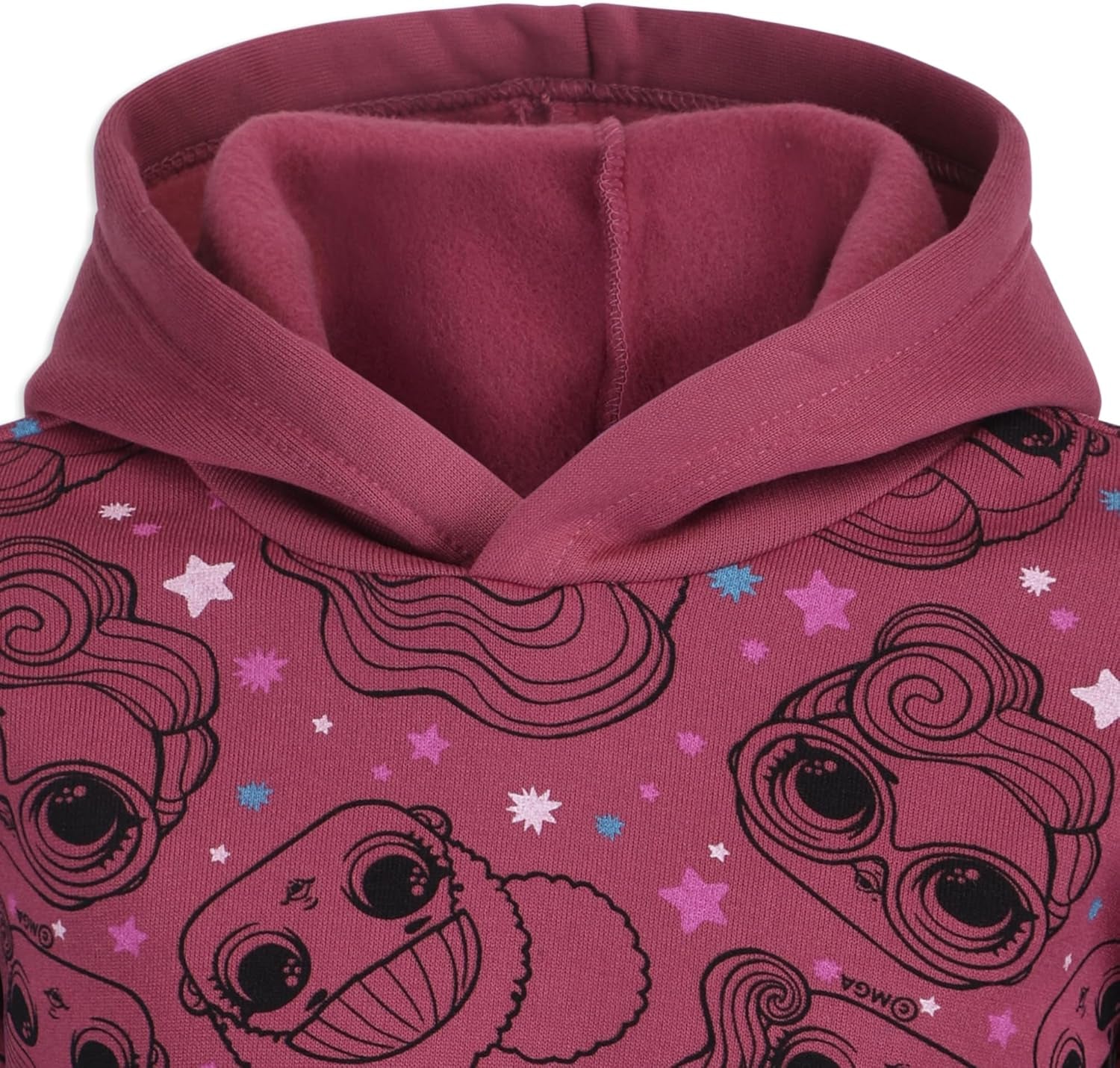 Rocker and Queen Bee Girls Pullover Hoodie and Jogger Set for Little and Big Kids MGA Entertainment – Mauve
