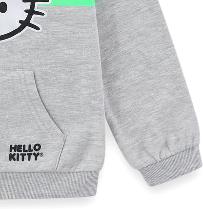 Girls Zip up Hoodie and Jogger Pants Set for Infant, Toddler, Little and Big Kids – Grey/Pink