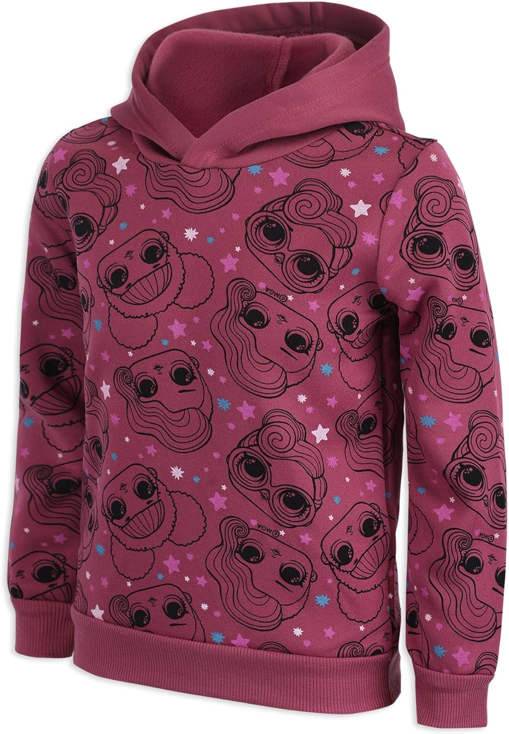 Rocker and Queen Bee Girls Pullover Hoodie and Jogger Set for Little and Big Kids MGA Entertainment – Mauve