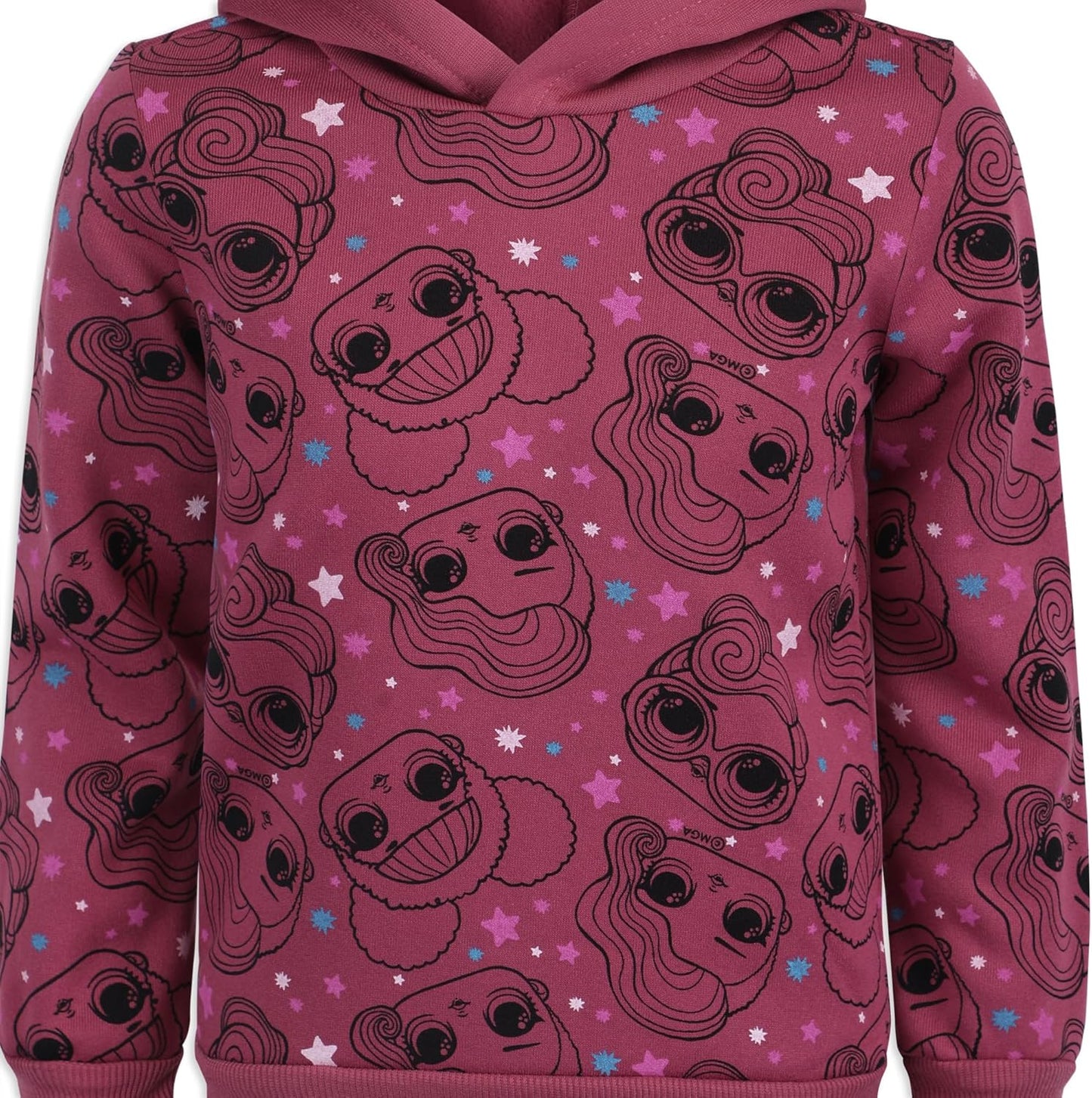 Rocker and Queen Bee Girls Pullover Hoodie and Jogger Set for Little and Big Kids MGA Entertainment – Mauve
