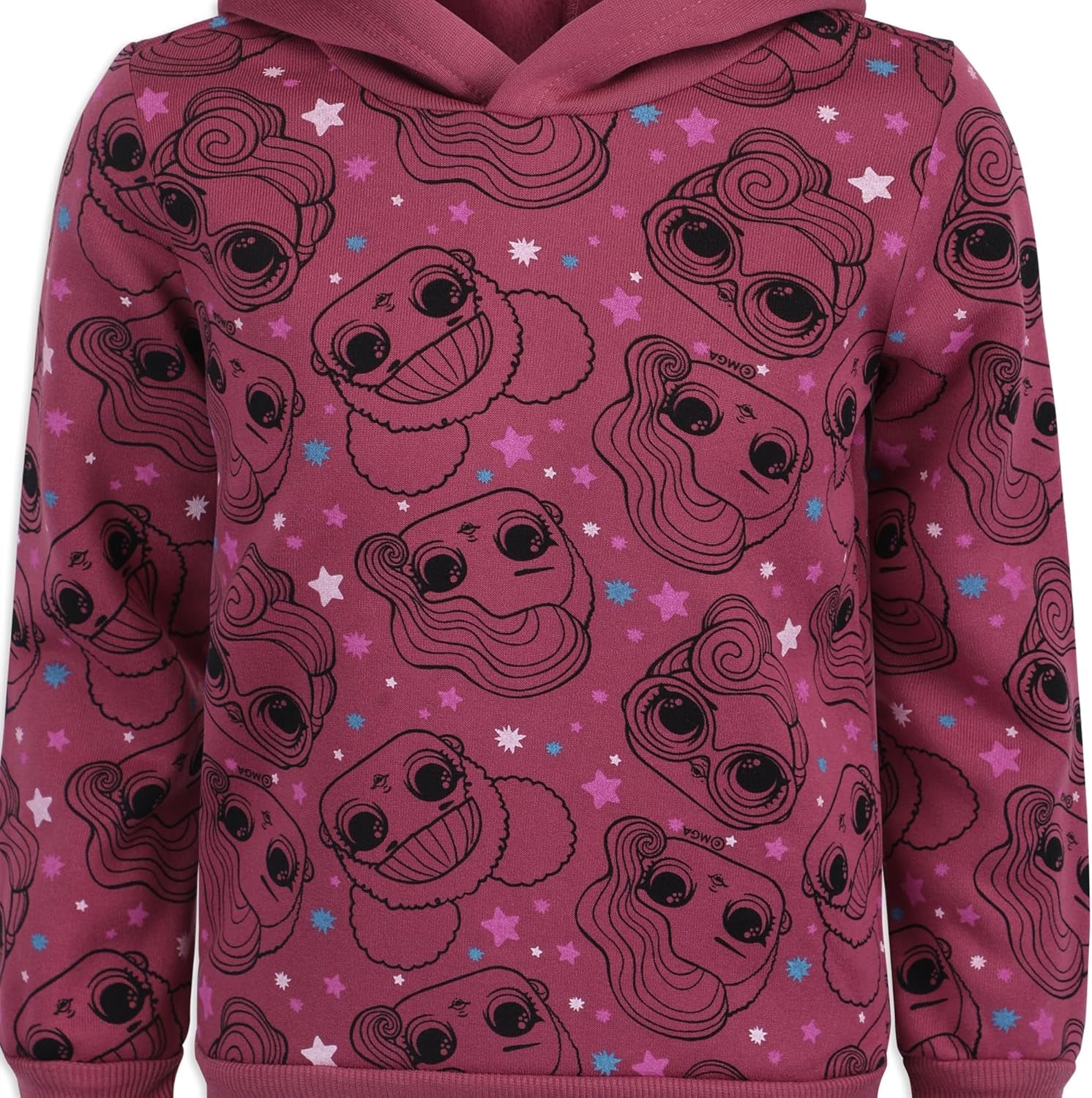 Rocker and Queen Bee Girls Pullover Hoodie and Jogger Set for Little and Big Kids MGA Entertainment – Mauve