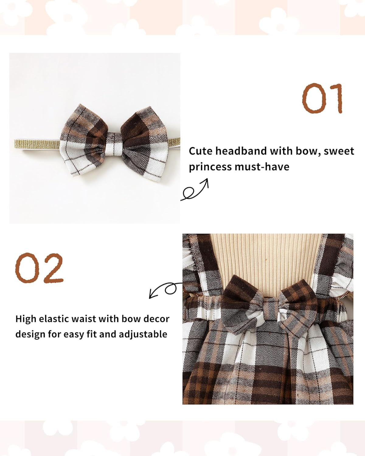 Baby Girl Clothes Infant Newborn Romper Winter Outfits Ruffle Sleeve Tops Flare Pant Set