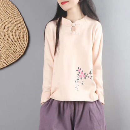 Chinese Style Clothing Women Clothes 2021 Cheongsam Top Chinese Traditional Shirt Blouse Cotton Hanfu Ladies Chinese Tops 12150