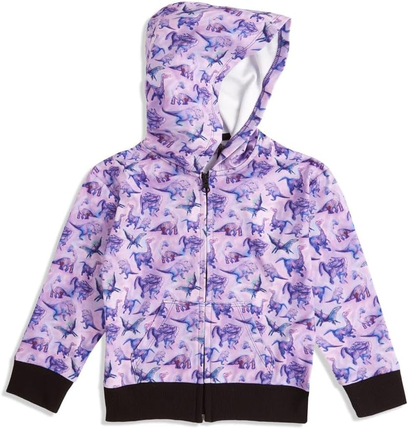 Girls Dinosaur Hoodie, Colorful Toddler Clothes, Dino Lovers, Dinosaur Clothes for Girls, Girl Clothes