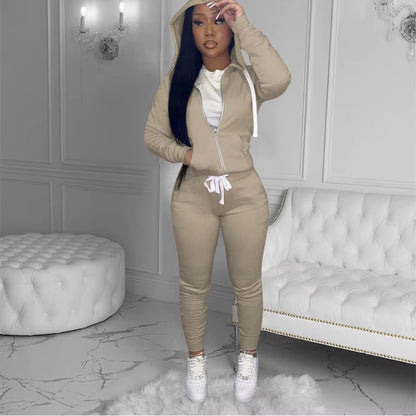 11 Colors Fall Winter 2 Piece Pants Set Women Fall 2025 Women Clothes Hoodies Sweatshirt Outfit Two Piece Pants Set Clothes