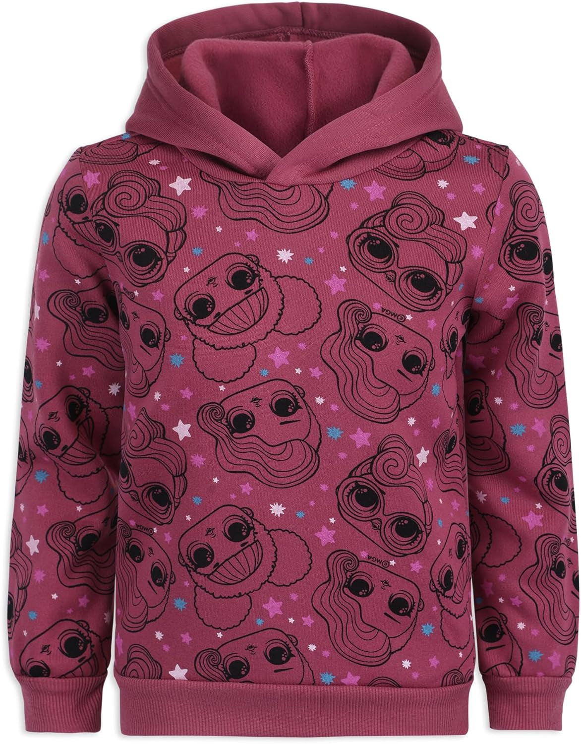 Rocker and Queen Bee Girls Pullover Hoodie and Jogger Set for Little and Big Kids MGA Entertainment – Mauve
