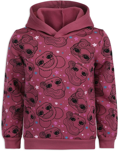Rocker and Queen Bee Girls Pullover Hoodie and Jogger Set for Little and Big Kids MGA Entertainment – Mauve